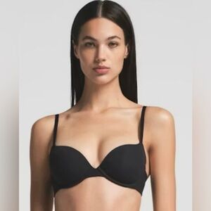 BNWT SKIMS FITS EVERYBODY PUSH UP BRA, SIZE 34B, COLOR BLACK